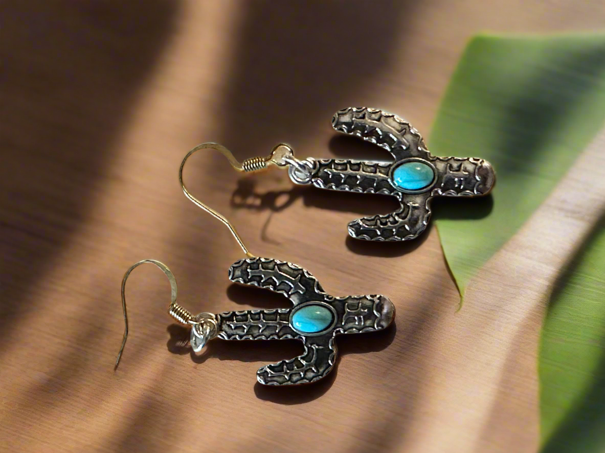 Cactus earrings