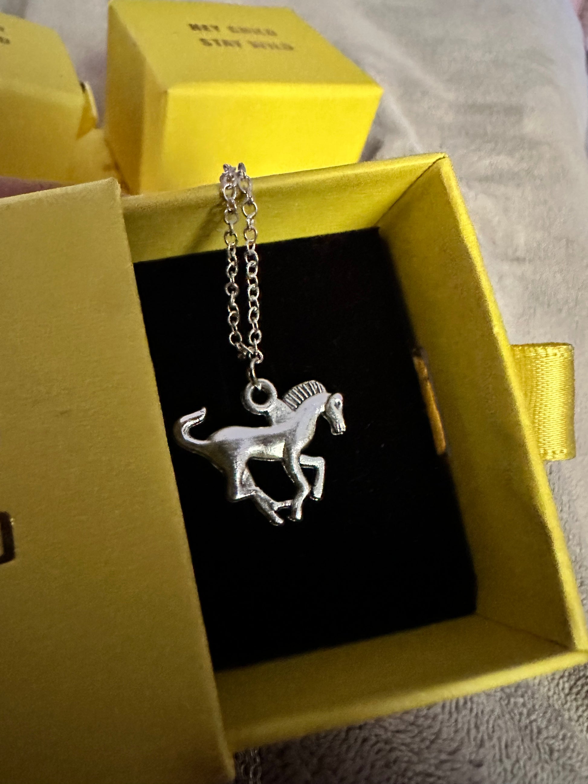 Riding horse necklace