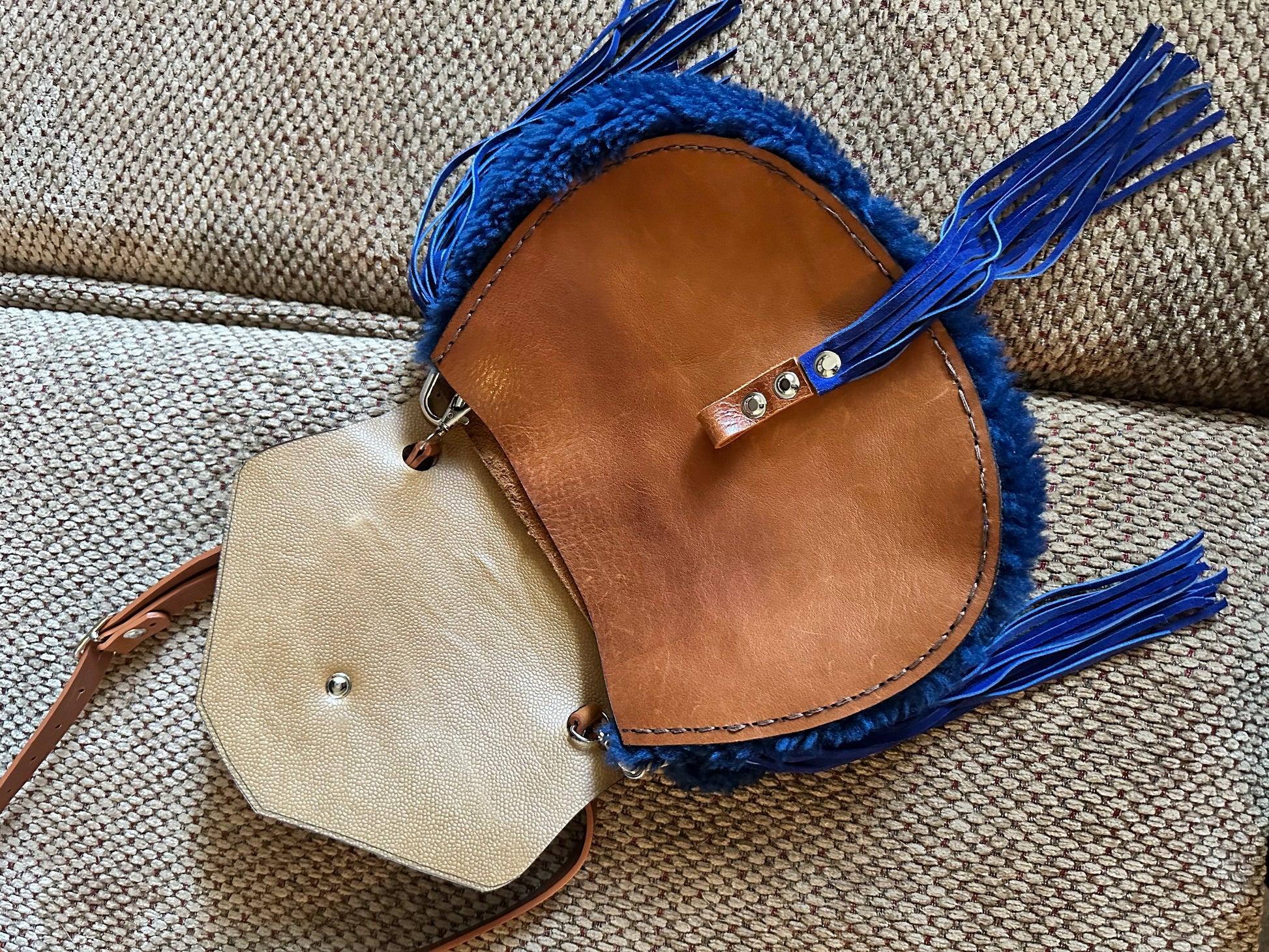 Blue sheep bag