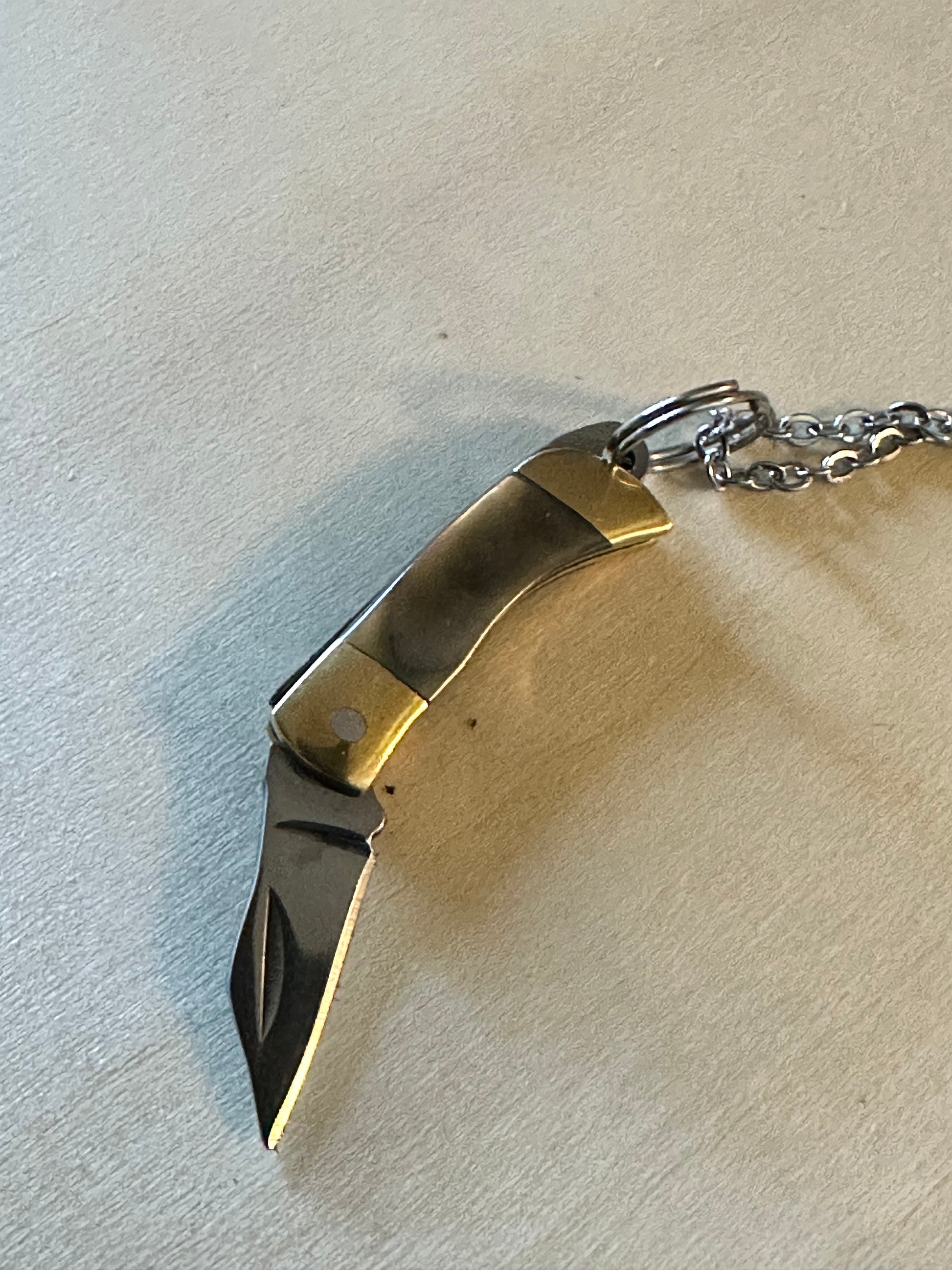 Dark cutty necklace