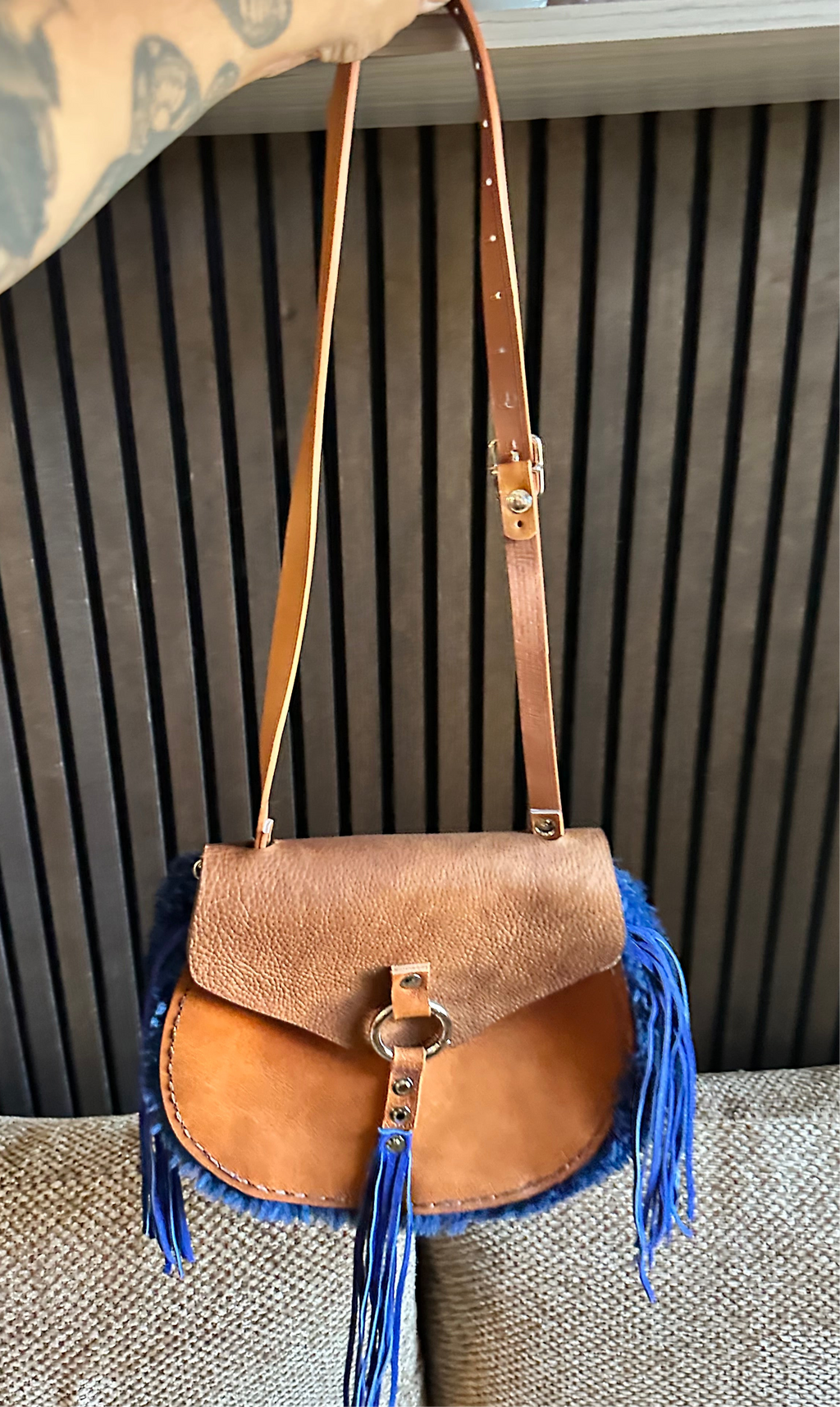 Blue sheep bag
