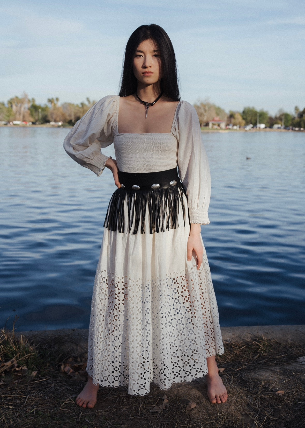 Lindsey fringes belt