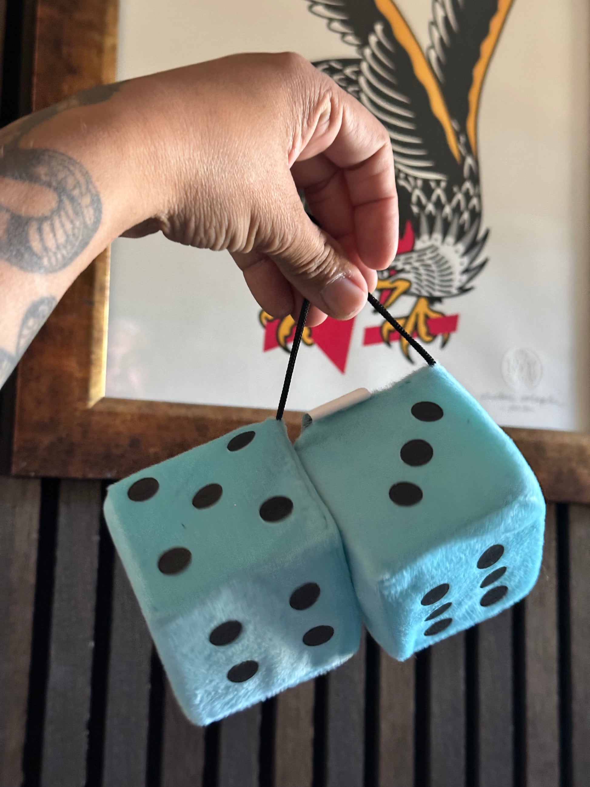 Blue dice
