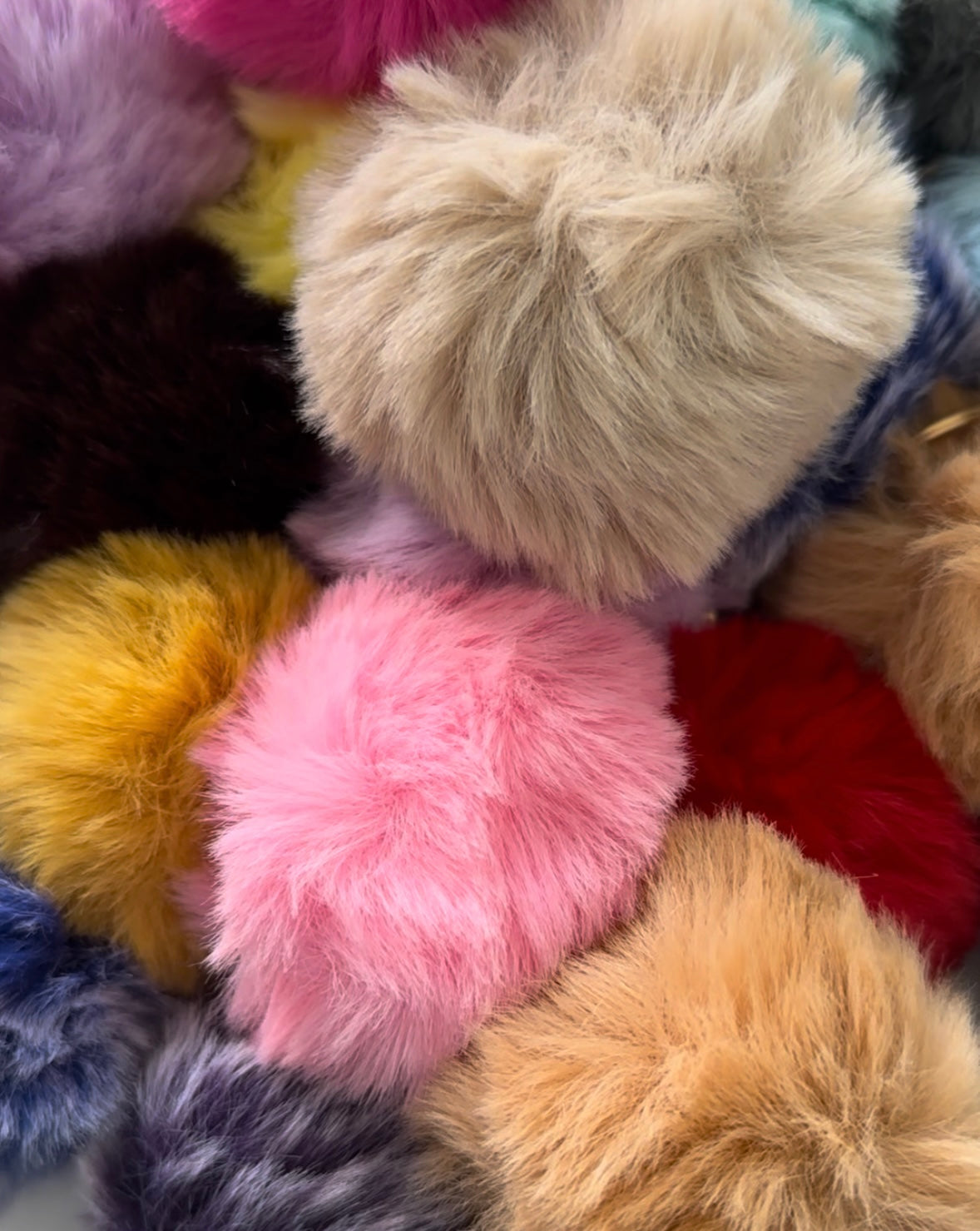 Fluffy keychain