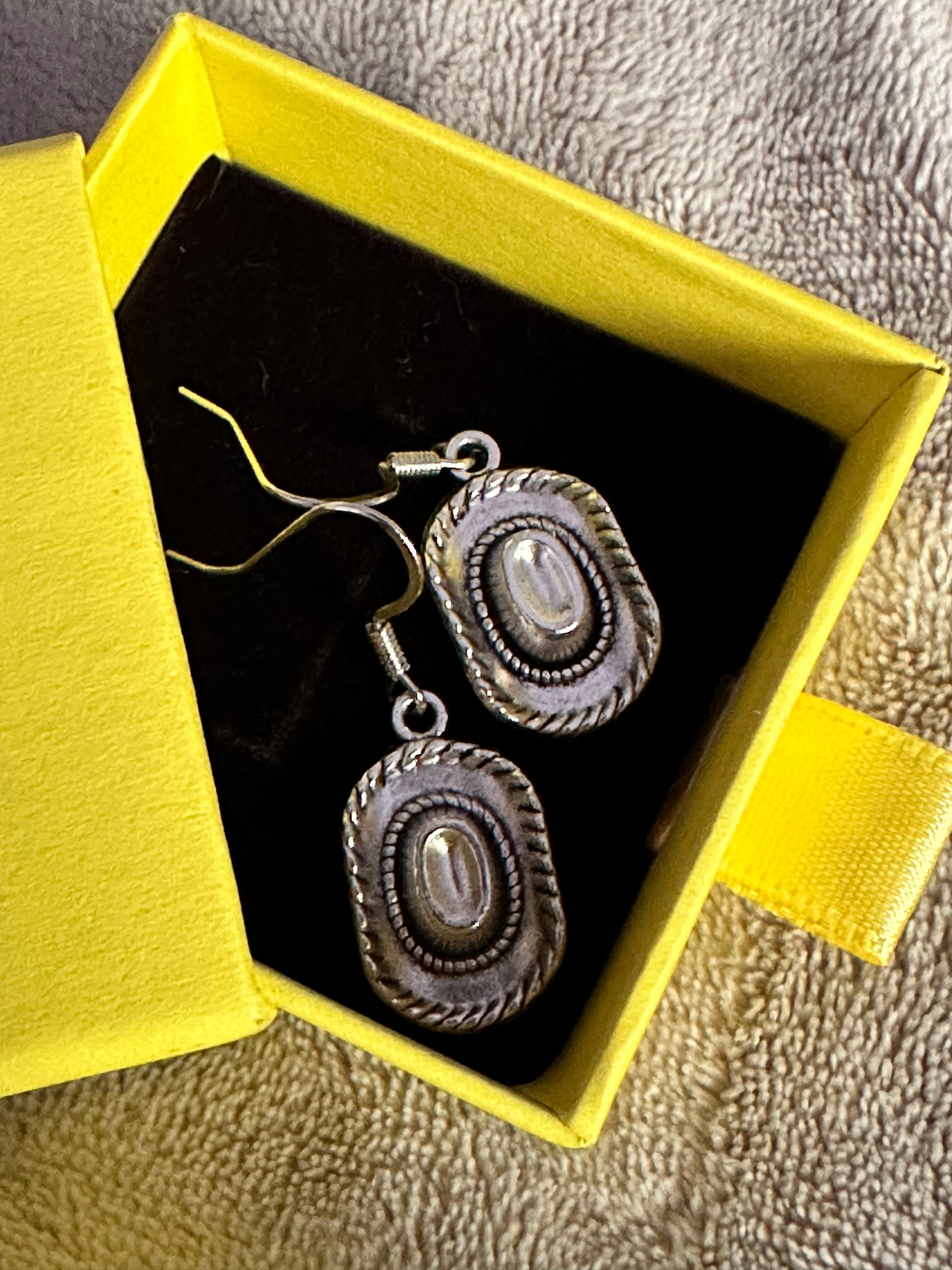 Cowboy hat earrings