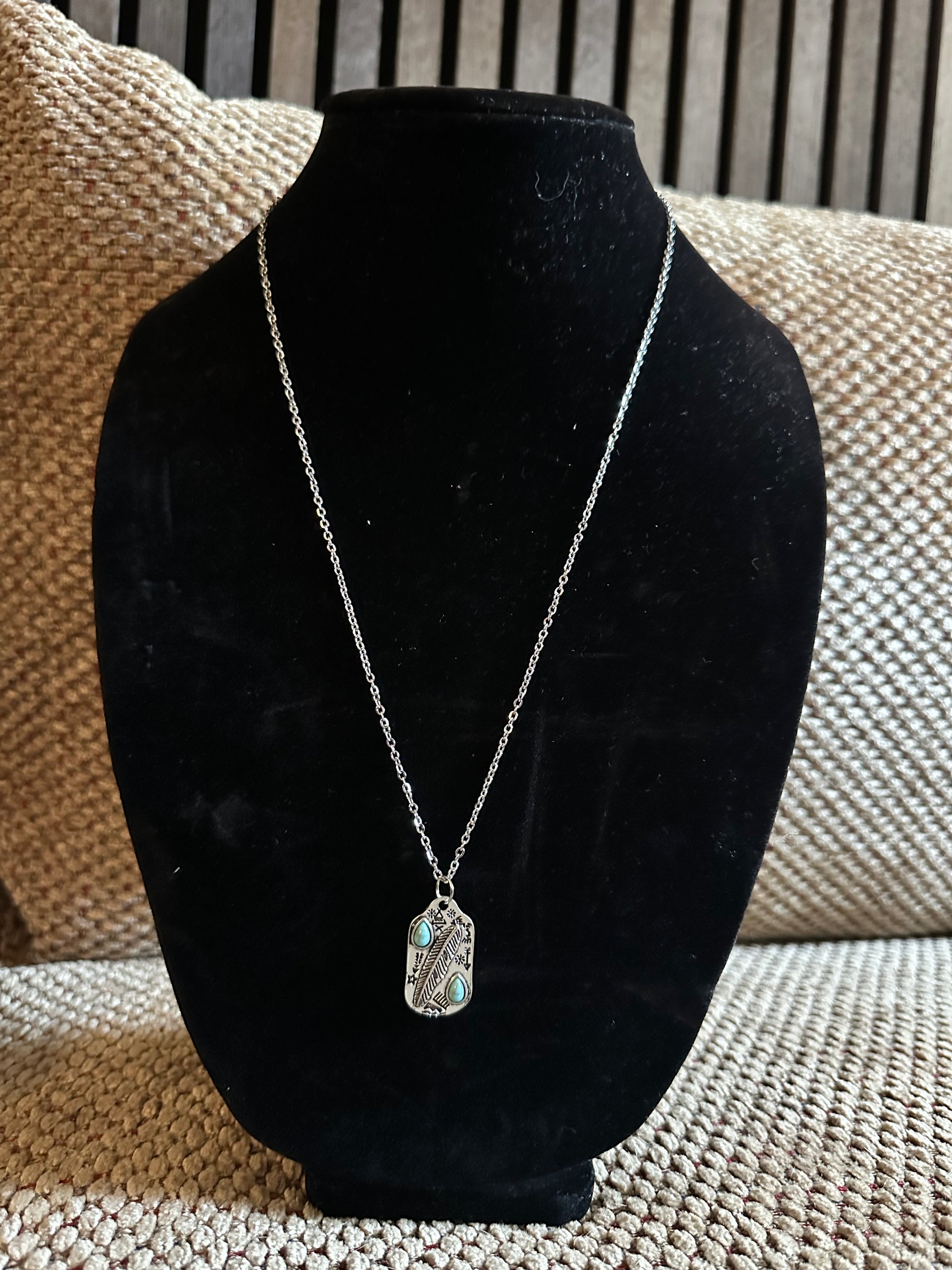 Feather necklace