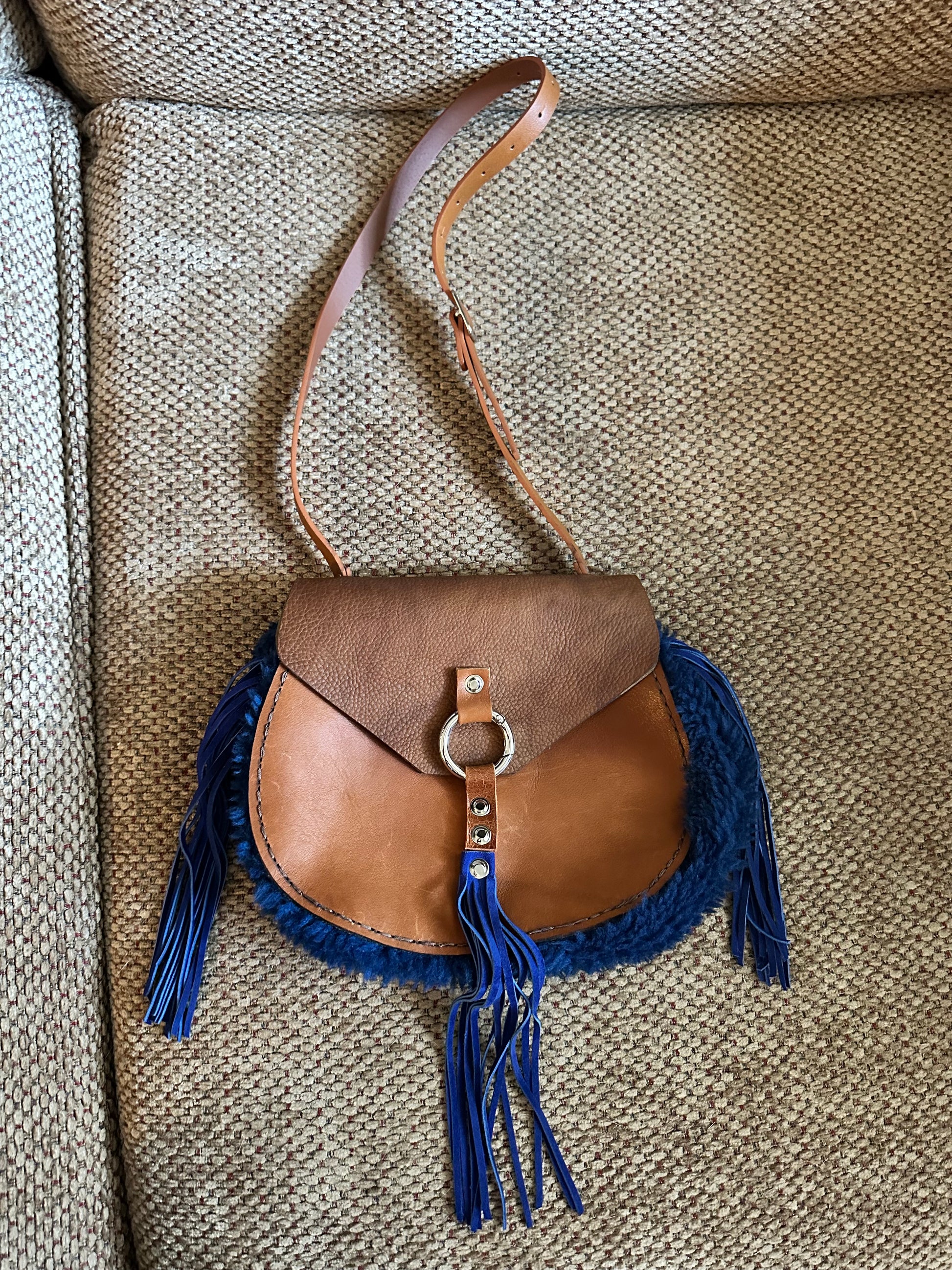 Blue sheep bag