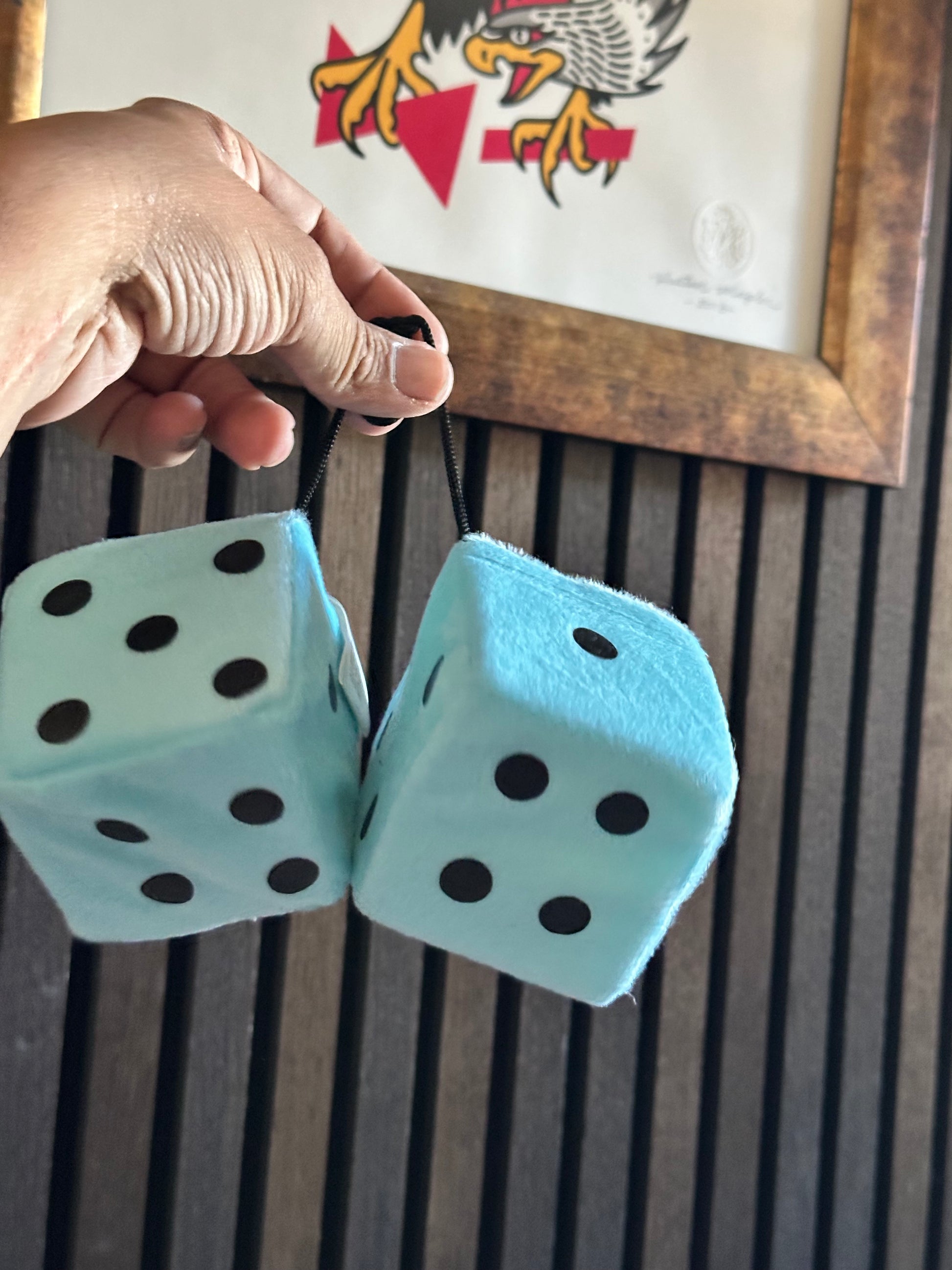 Blue dice