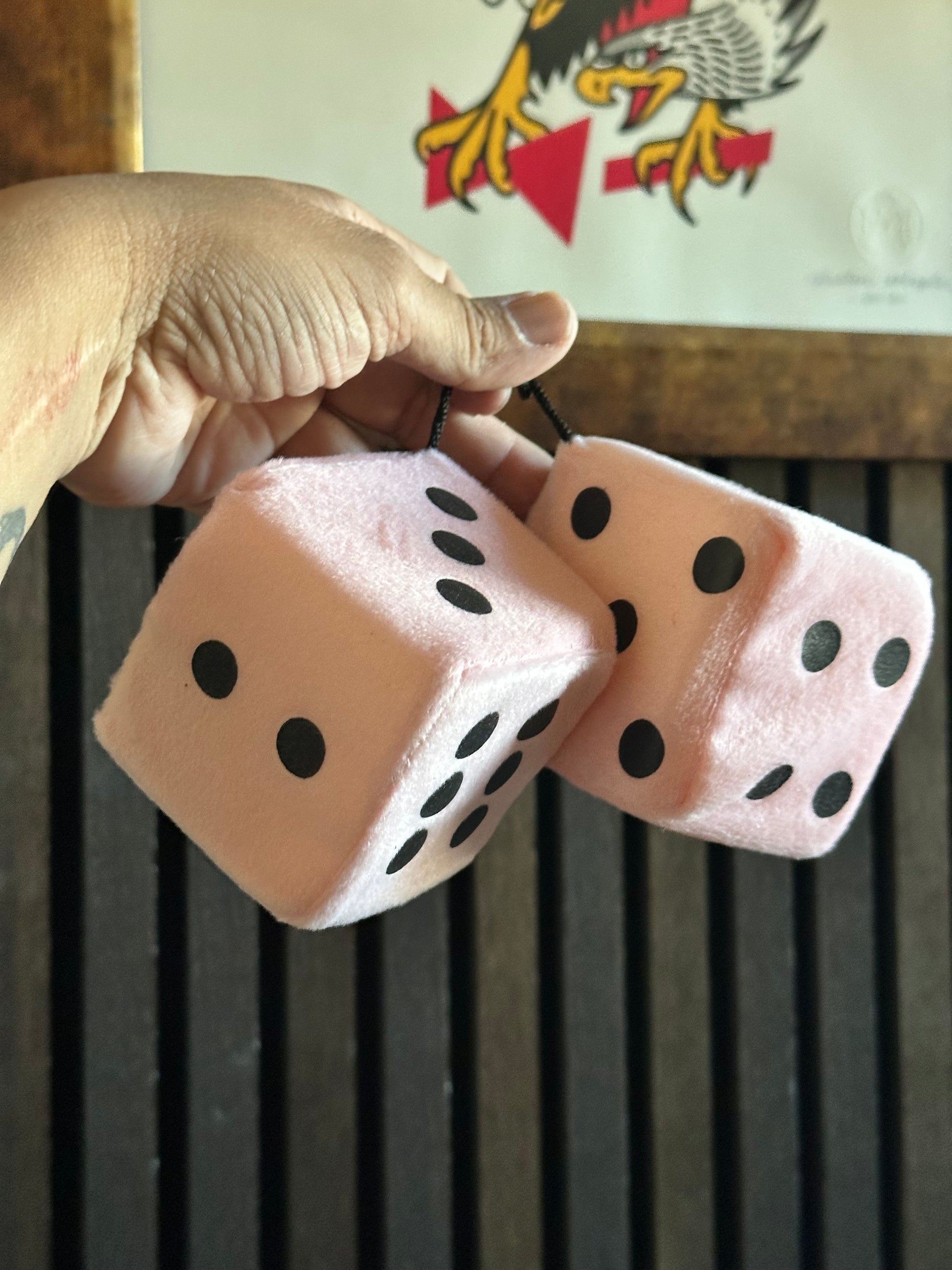 Pink dice