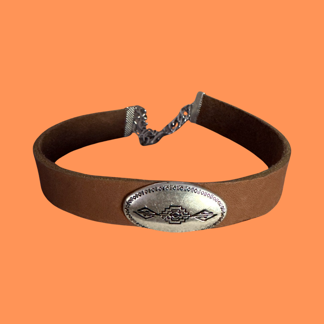 Leather choker #4