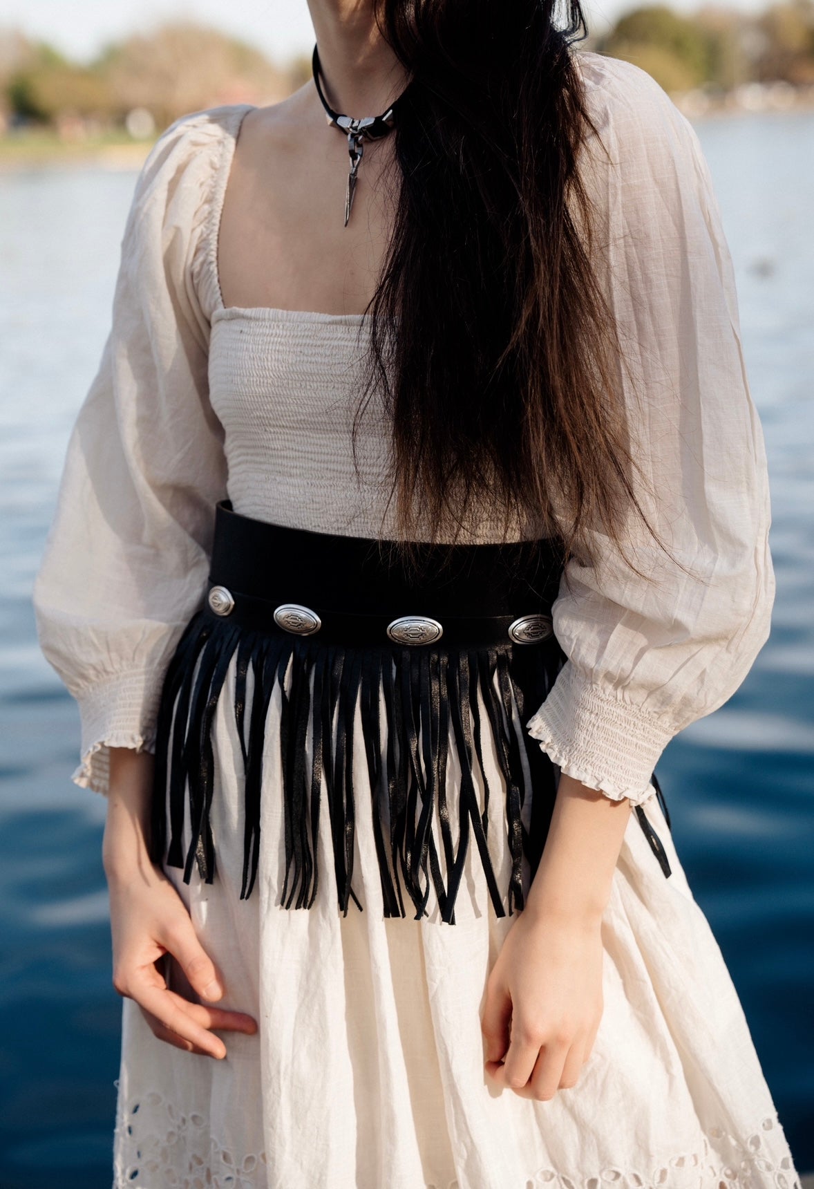 Lindsey fringes belt