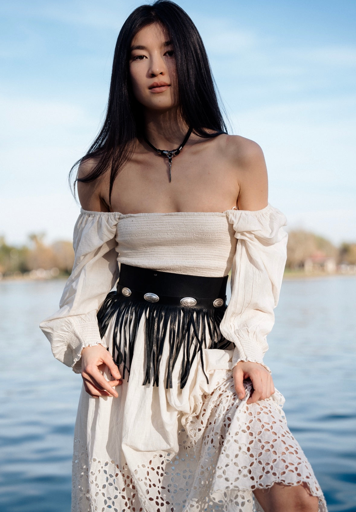 Lindsey fringes belt