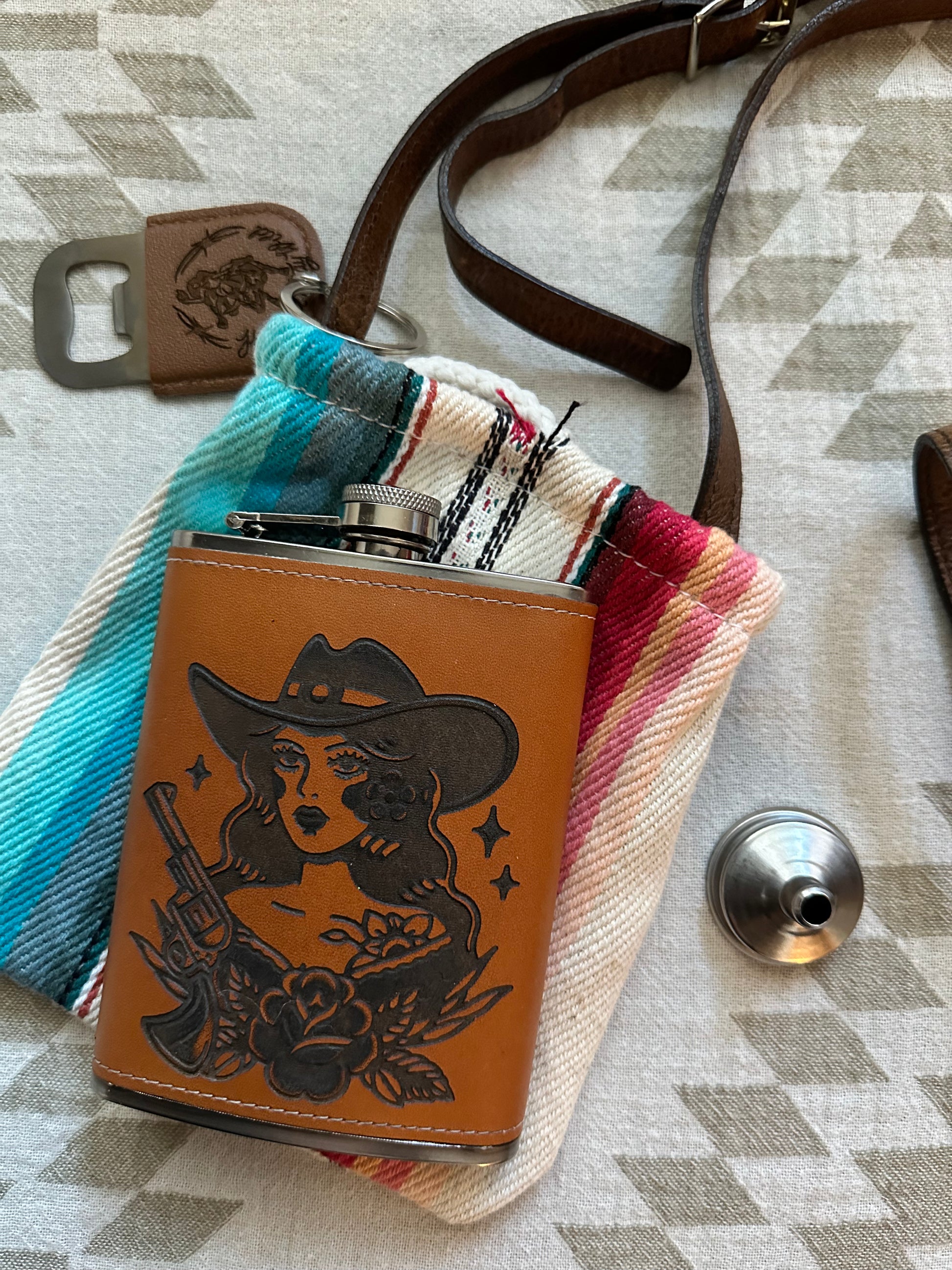 Cowgirl flask