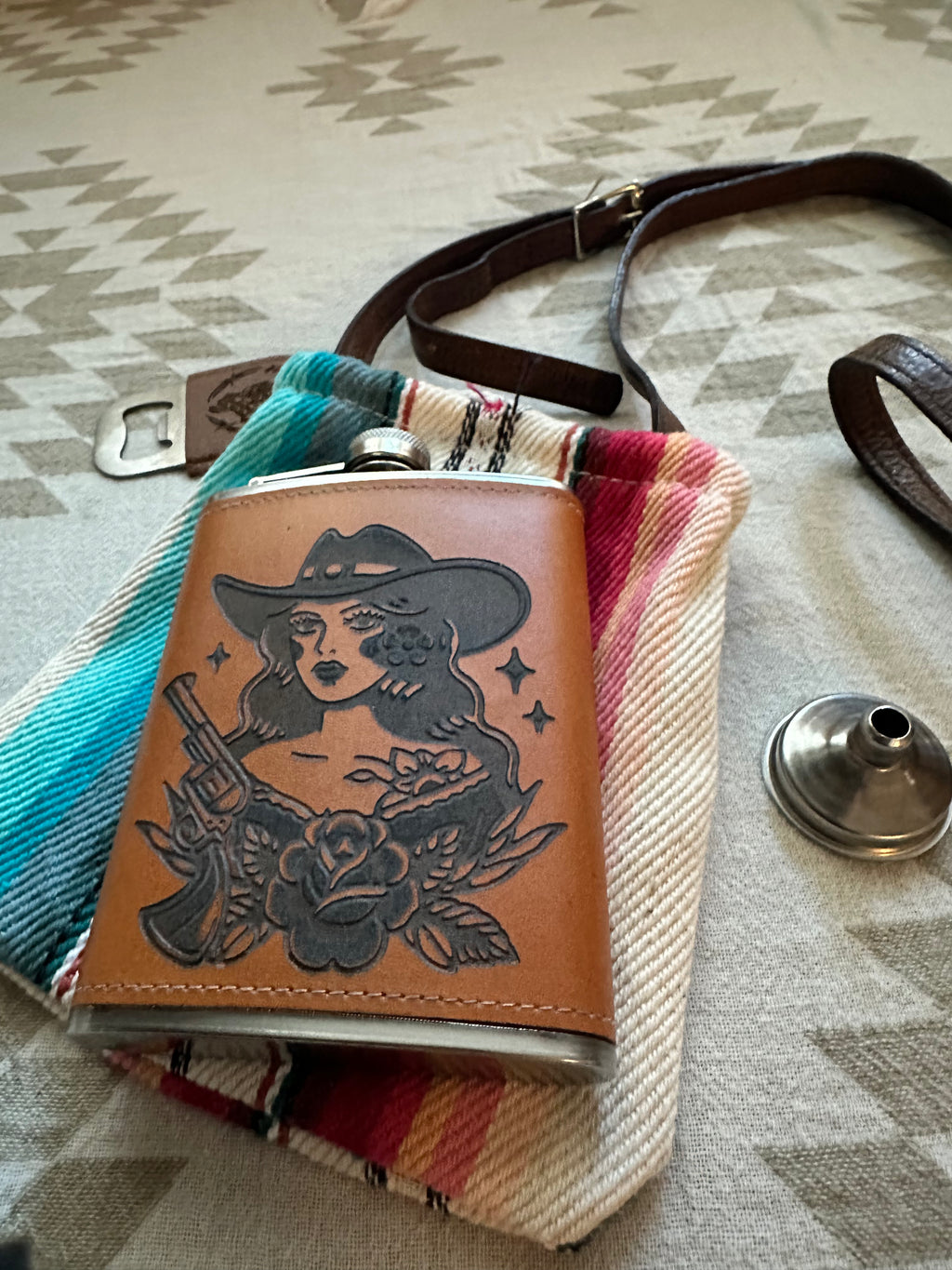 Cowgirl flask