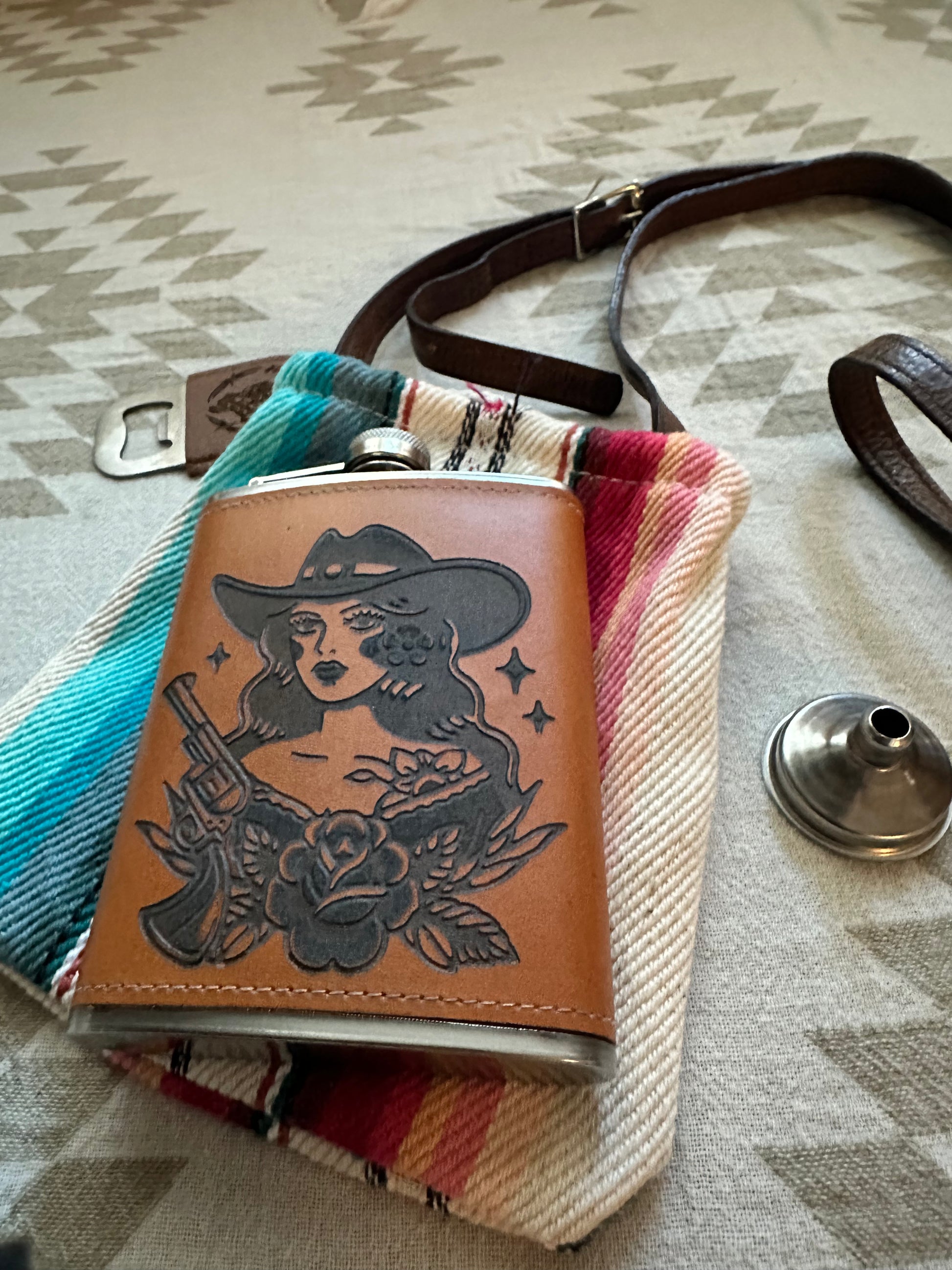 Cowgirl flask