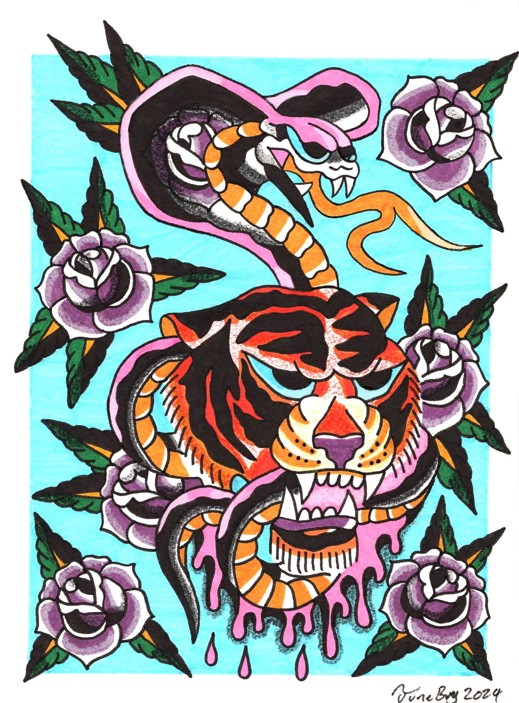 Teal Tiger
