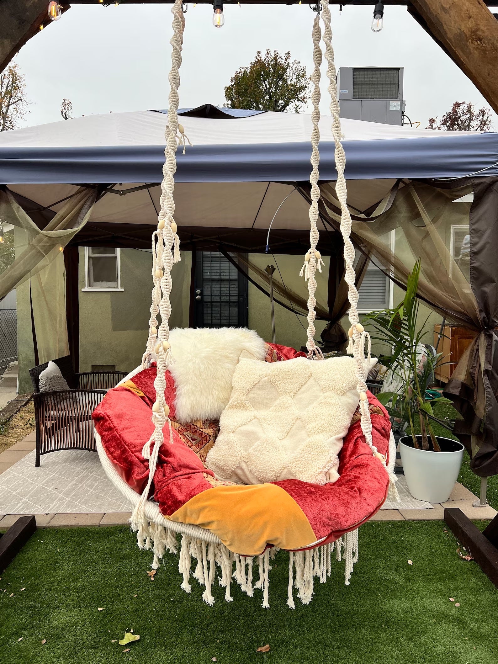 Velvet Patch papasan cover
