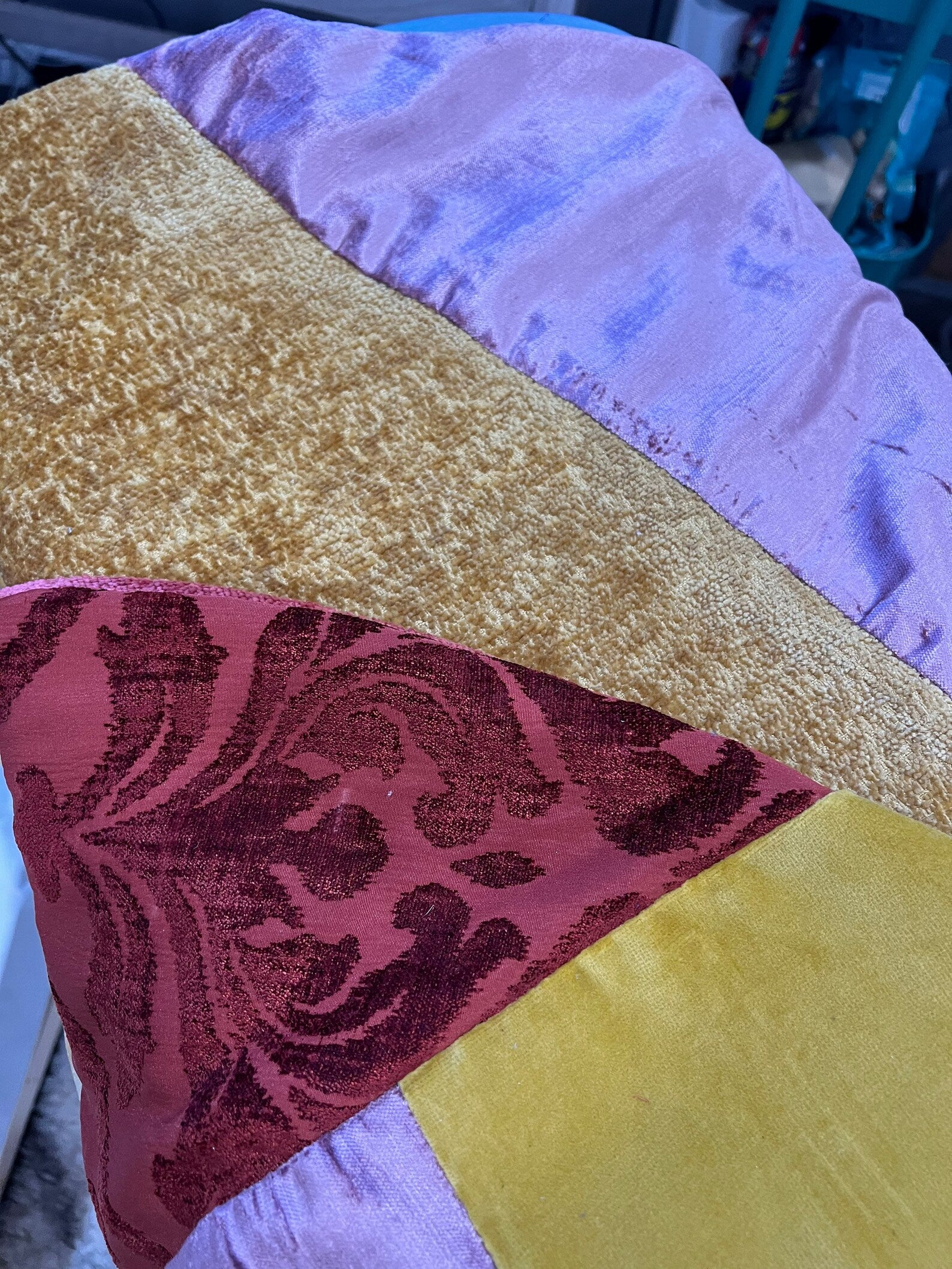 Velvet Patch papasan cover