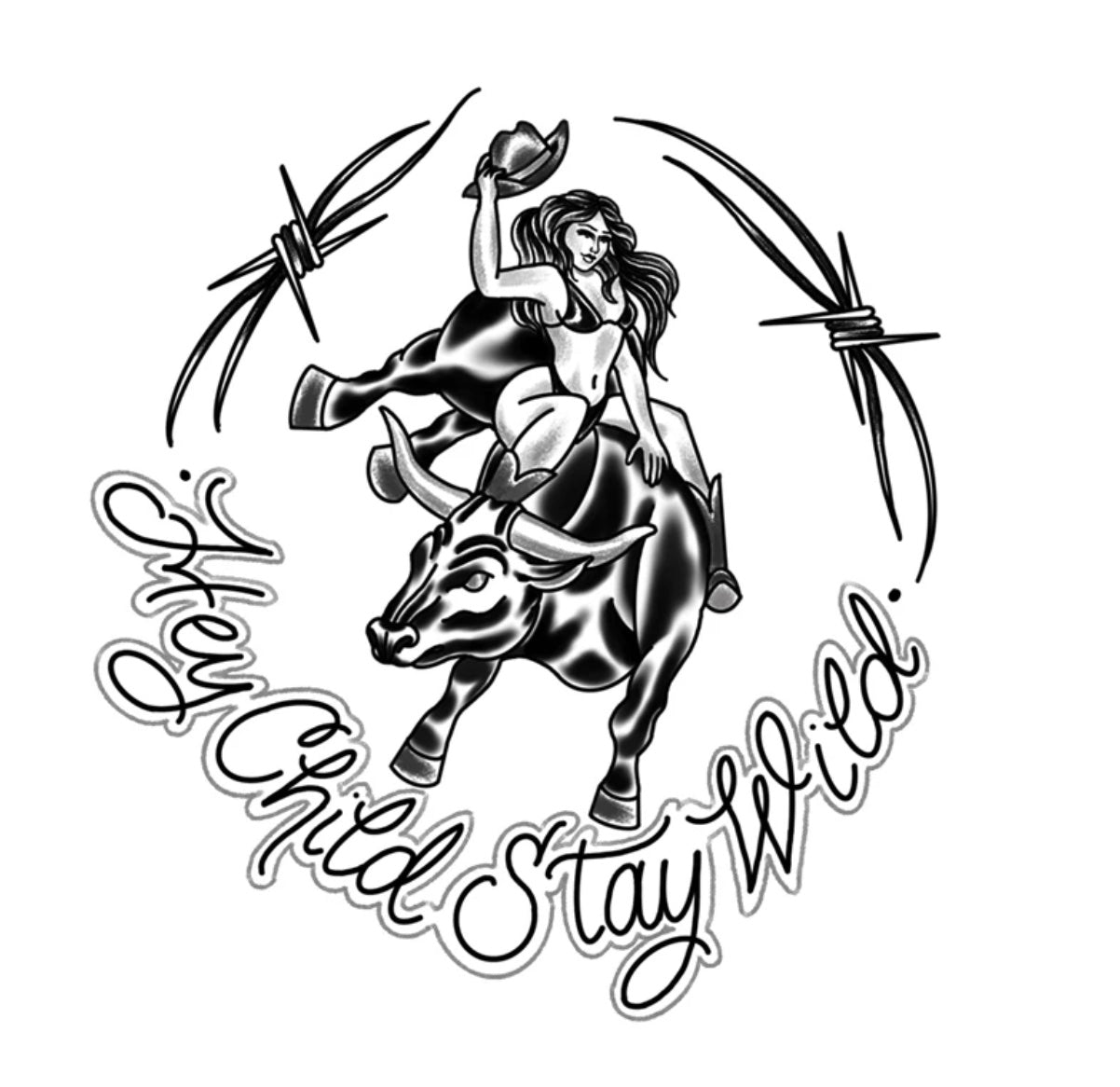 Hey child stay wild logo