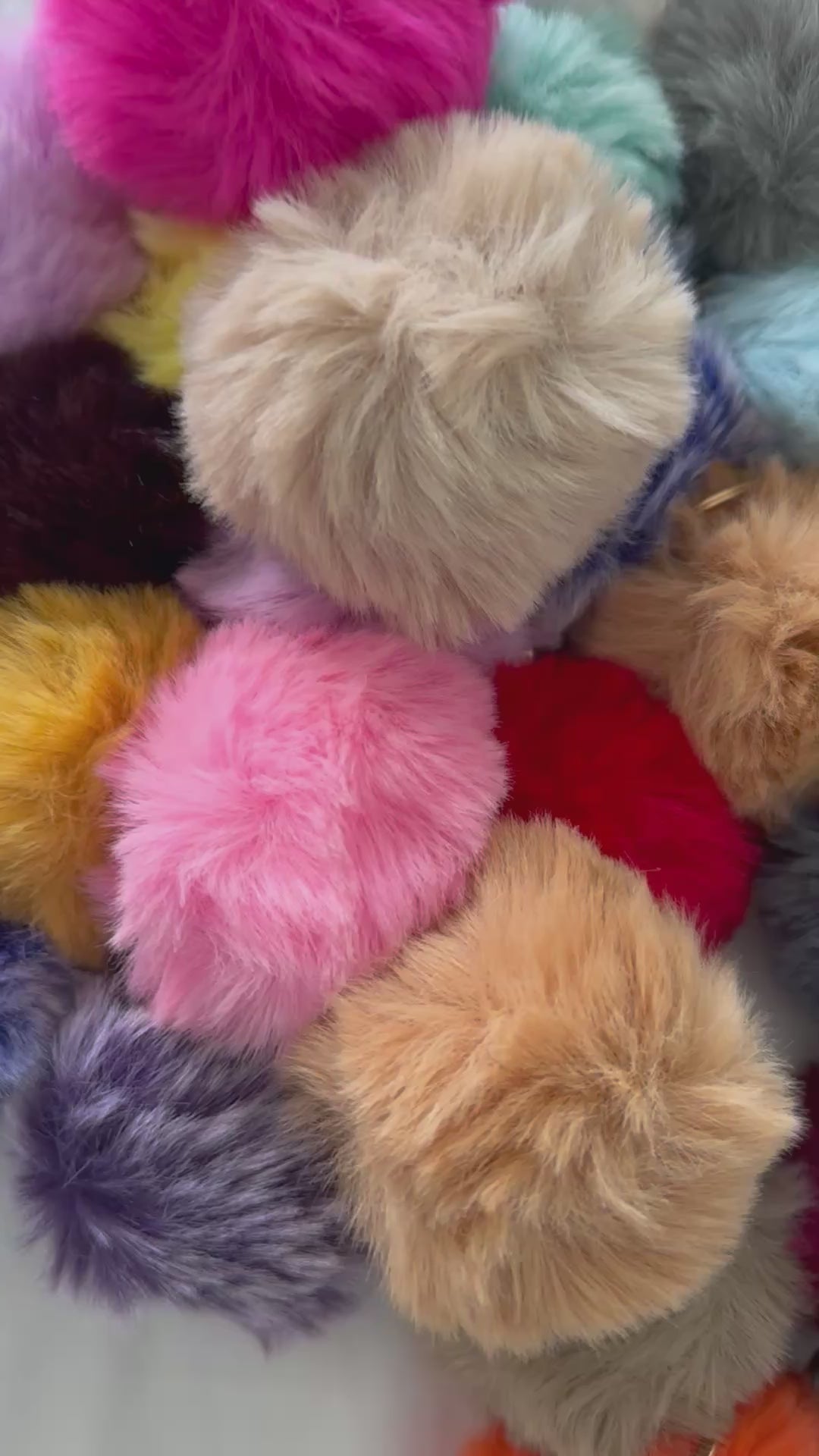 Fluffy keychain