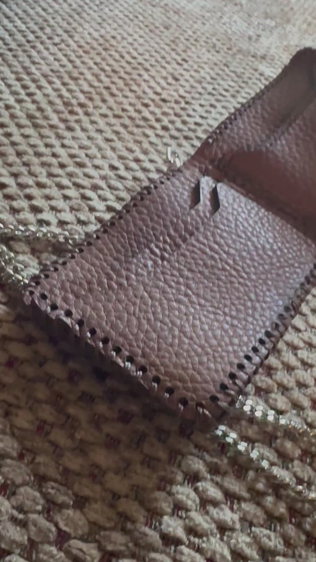Chain wallet dark brown