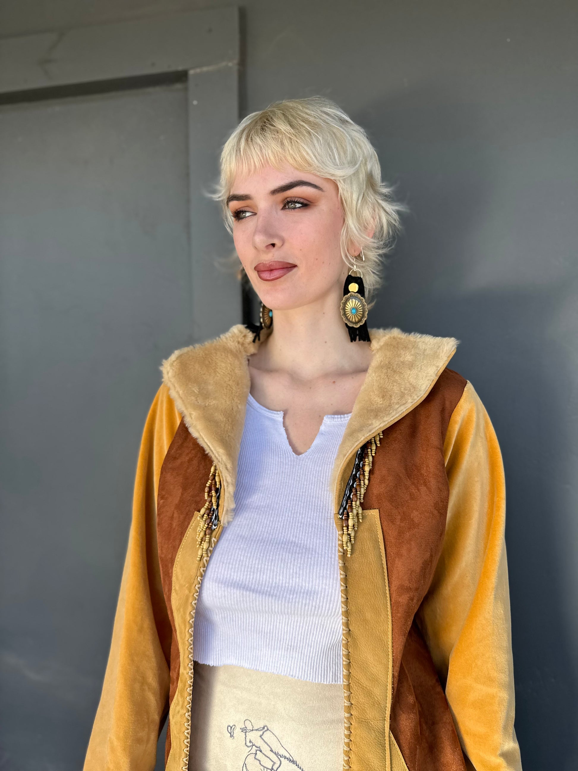 western earrings