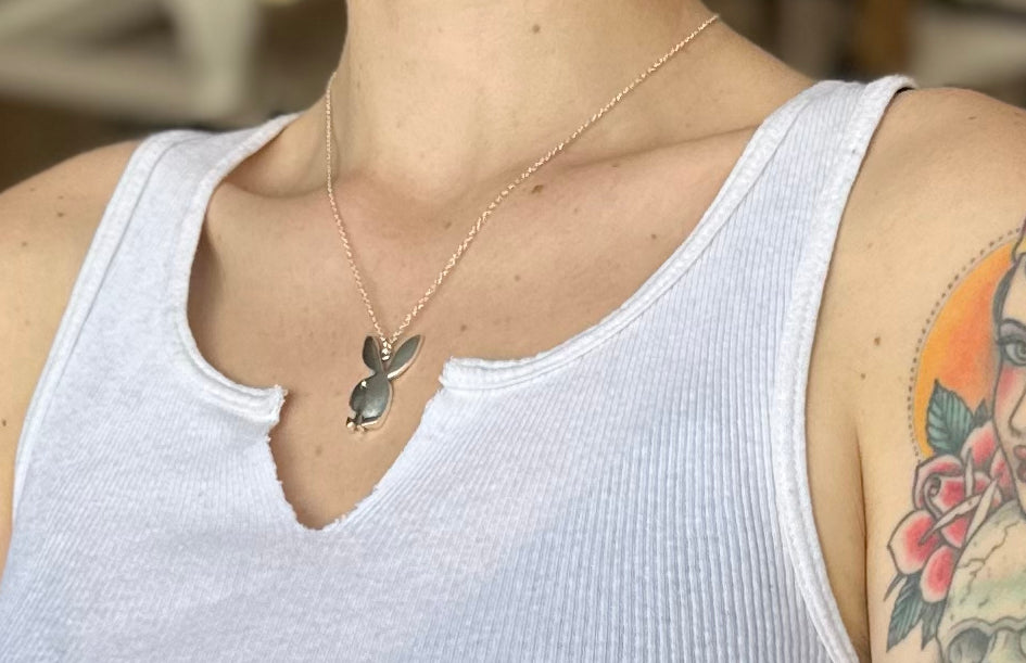 Playboy bunny necklace