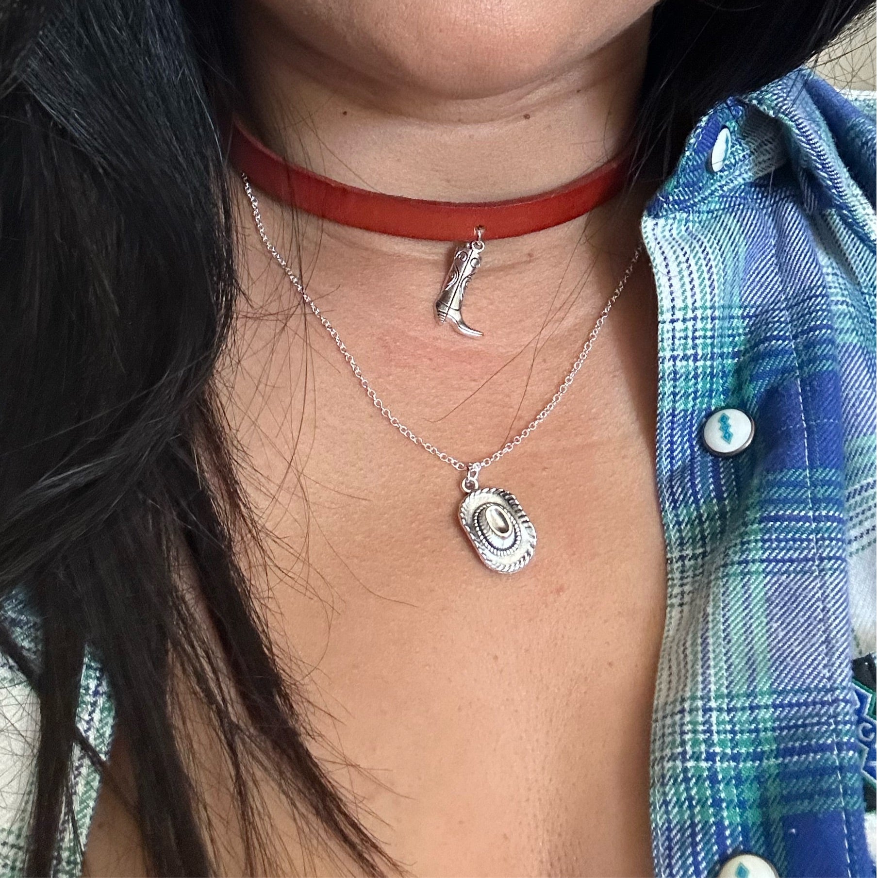 Western choker - cowboy hat 2