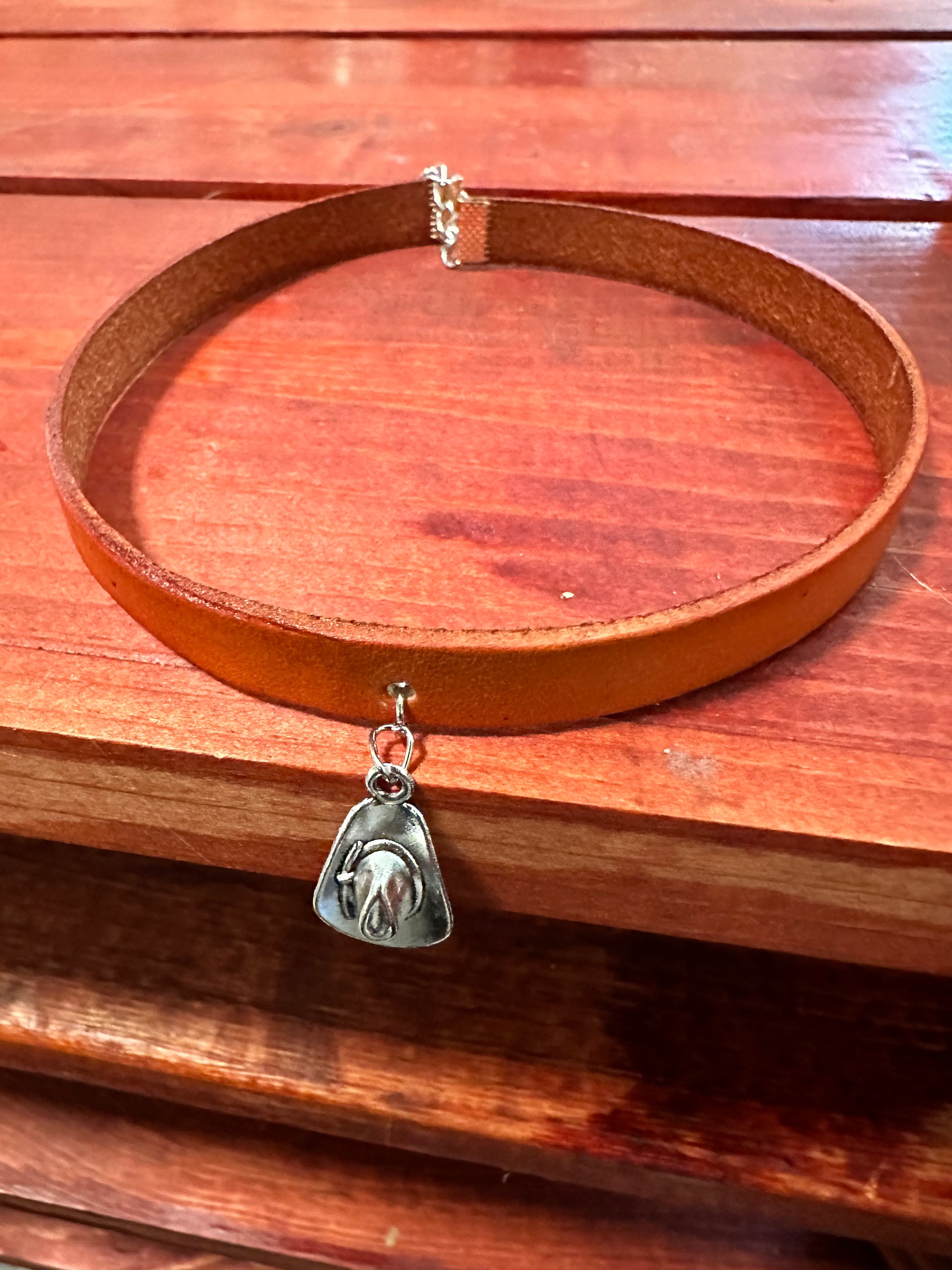 Western choker - cowboy hat