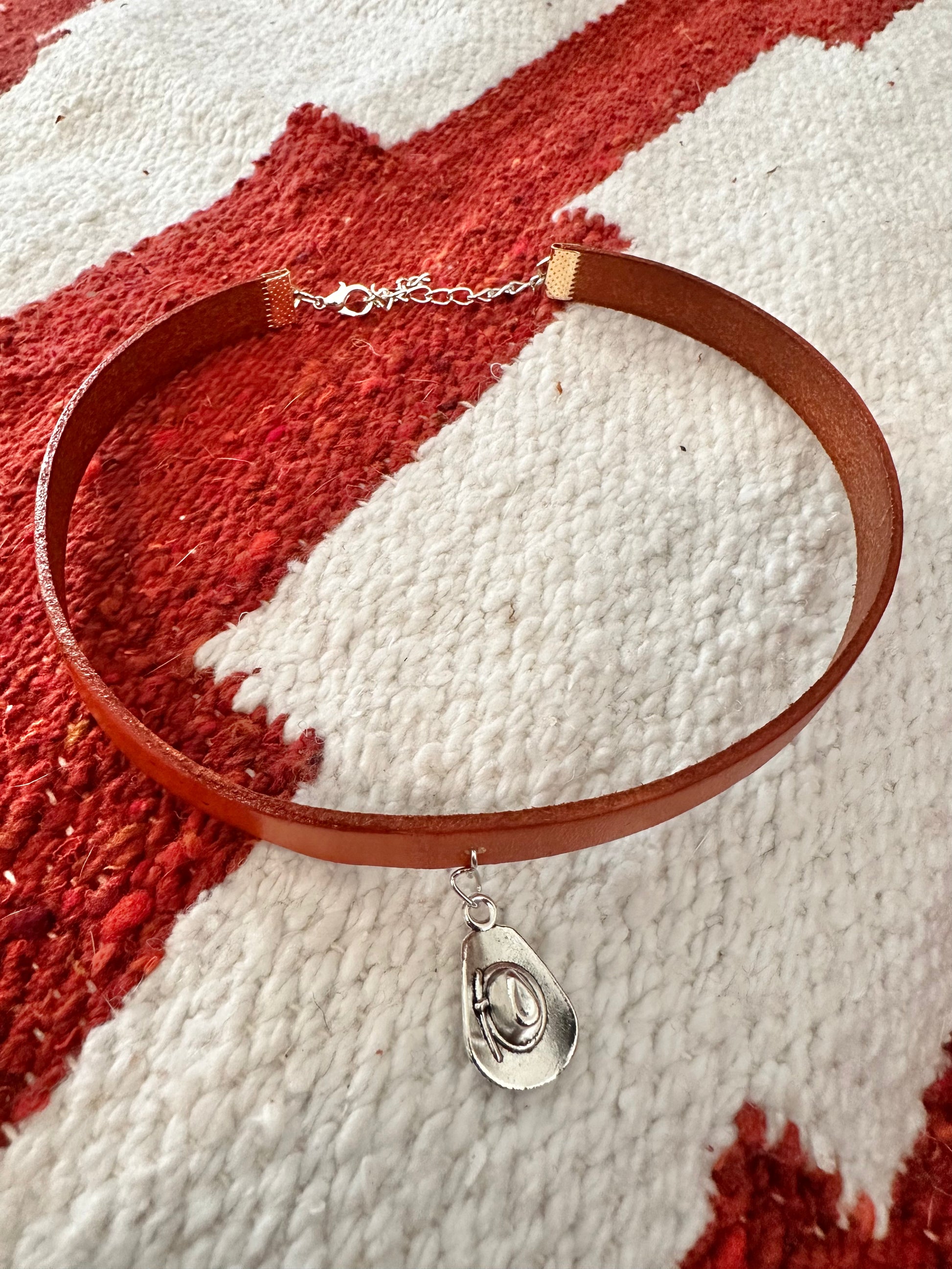 Western choker - cowboy hat