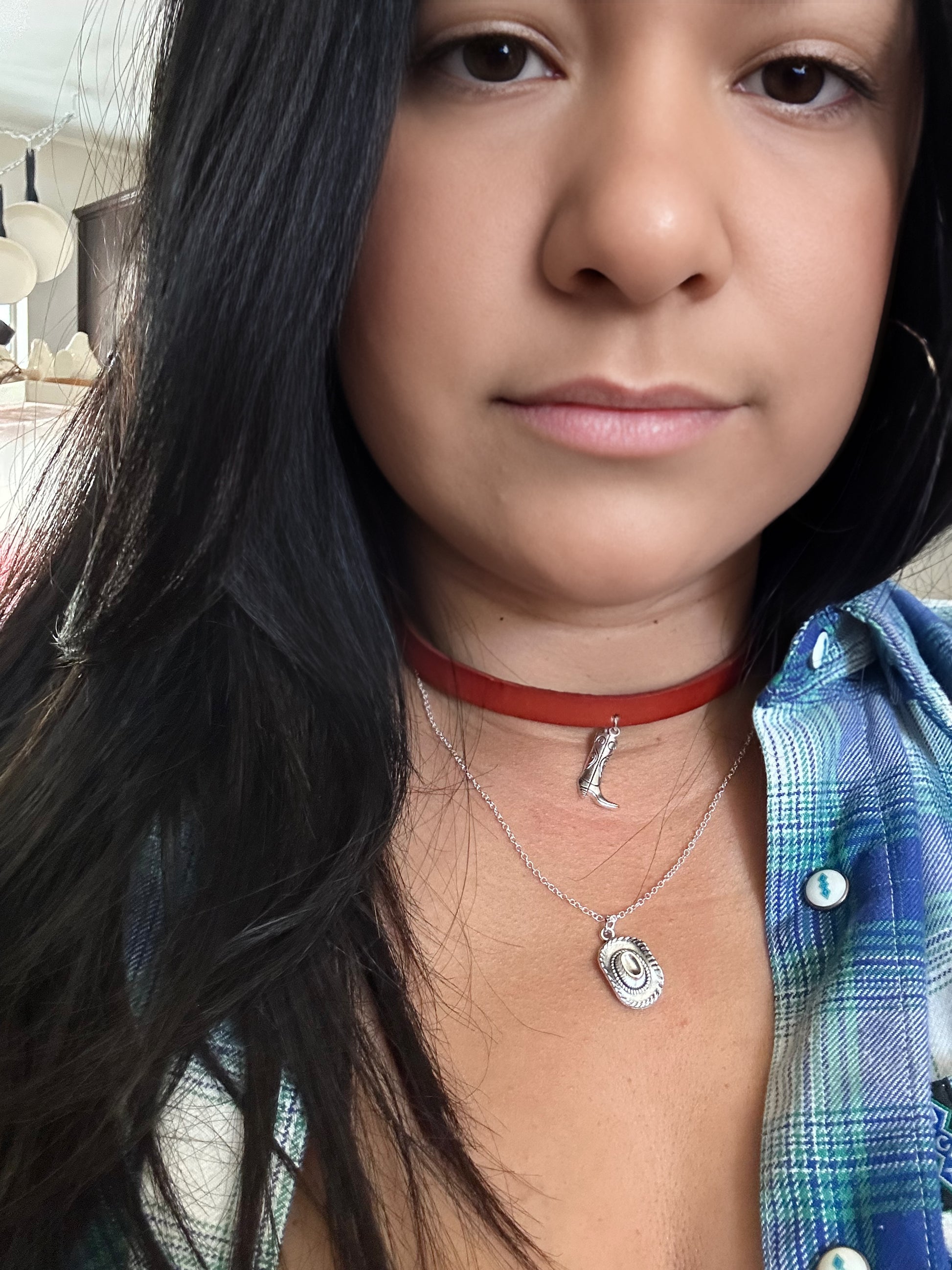 Western choker - tall boot